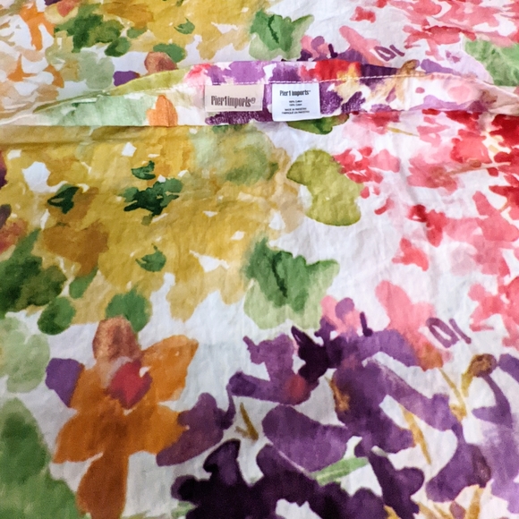 Pier 1 Imports Pillow Shams Stunning Hydrangea Watercolor Designer Covers Pair - Picture 12 of 16